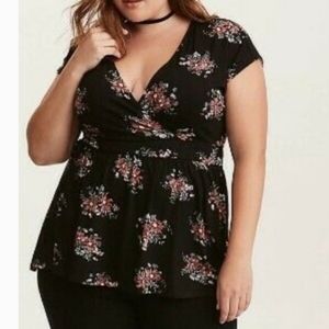 Tie back babydoll top